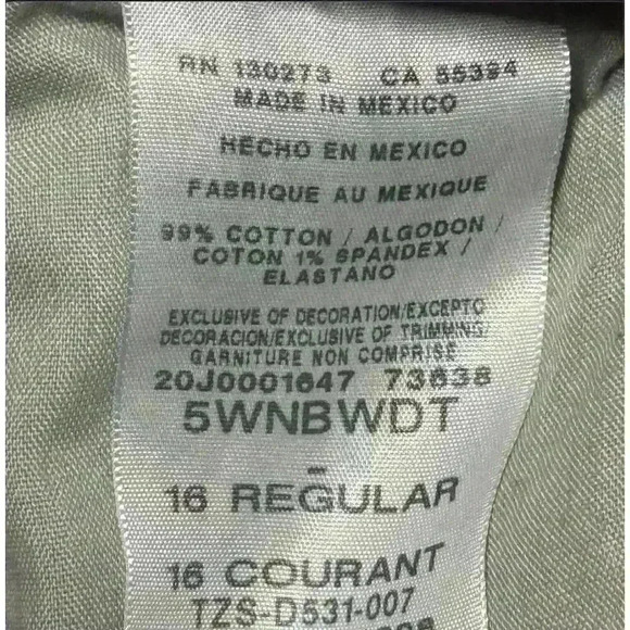 Wrangler Boy’s Blue Straight Jeans Size 16 Mid Rise Durable Denim - Picture 4 of 7